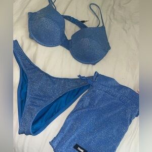 Sparkle Blue Bikini Set